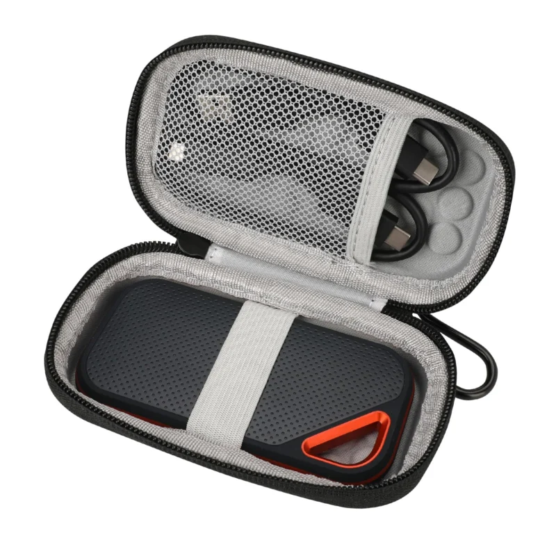 Case for Portable SSD, Portable Hard Case for Drives and Micro SD Card