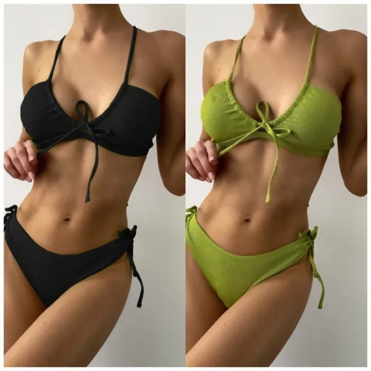 Damen Triangel-Bikini mit verstellbaren Schnürungen – Maréssa