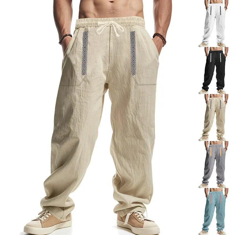 Herren Cargo-Hose mit praktischen Taschen und elastischem Bund – Bravaro